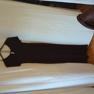 X Long black maxi dress